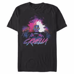 Disney Big & Tall Villains Cruella Rock Men's Tops Short Sleeve Tee Sh