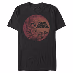Star Wars Men's Size Fett Up T-Shirt Black XX-Large Tall