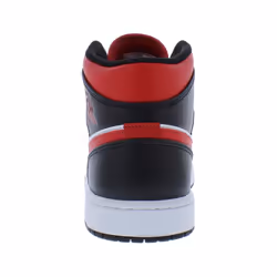 Nike Men's Air Jordan 1 Mid Sneaker  White/Black-red  10