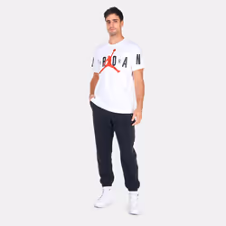 Nike Jordan Air Stretch T Shirt Mens Sports Tee - White, M