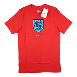 2022-2023 England World Cup Crest Tee (Red) - Kids - SB