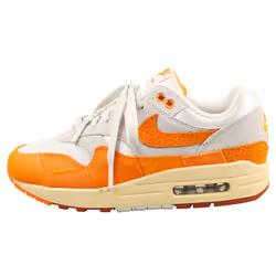 Nike Air Max 1 Womens Fashion Trainers in Light Bone Orange - 4