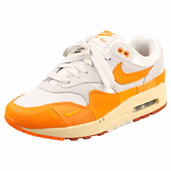 Nike Air Max 1 Womens Fashion Trainers in Light Bone Orange - 5