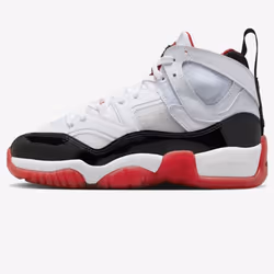 Nike Jordan Two Trey GS Great School Trainers Sneakers Fashion Shoes - White/Gym Red/Black, UK4.5
