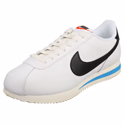 Nike Cortez Womens Fashion Trainers in White Black - 3 UK