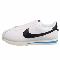Nike Cortez Womens Fashion Trainers in White Black - 3 UK