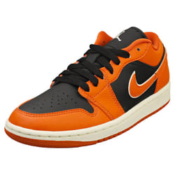 Nike Air Jordan 1 Low Se Womens Fashion Trainers in Spice Black - 4.5