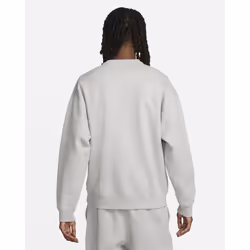 Nike Solo Swoosh Fleece Crew Sweatshirt Grey/White - L