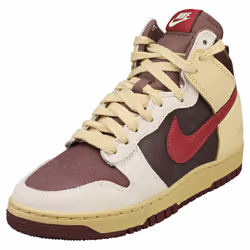 Nike Dunk High 1985 Womens Fashion Trainers in Grey Burgundy - 5