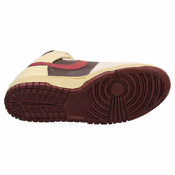 Nike Dunk High 1985 Womens Fashion Trainers in Grey Burgundy - 5