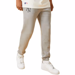 New Era Mens New York Yankees MLB Team Logo Jogging Bottoms Joggers - Grey - 3XL, Grey