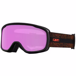 Giro Moxie Ski Goggles - Snowboard Goggles for Women & Youth - Tiger Lily/Monarch Orange Expedition Strap with Amber Pink/Yel ...