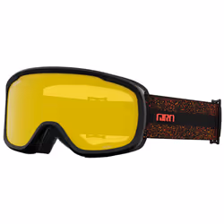 Giro Moxie Ski Goggles - Snowboard Goggles for Women & Youth - Tiger Lily/Monarch Orange Expedition Strap with Amber Pink/Yellow Lenses