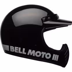 Bell Moto-3 Classic Motocross Helmet, black, Size S for Men