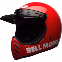 Bell Moto-3 Classic Motocross Helmet, red, Size S for Men