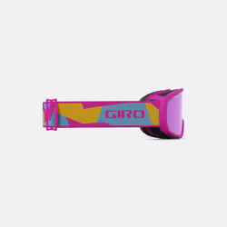 Giro Buster Kids Ski Goggles - Snowboard Goggles for Youth  Boys & Girls - Pink Geo Camo Strap with Amber Pink Lens