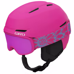 Giro Spur Combo Pack Kids Ski Helmet - Snowboarding Helmet with Matching Goggles for Youth  Boys  and Girls - Matte Rhodamine ...