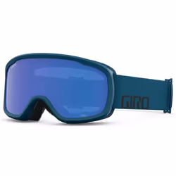 Giro Ledge Combo Pack Ski Helmet - Snowboarding Helmet with Matching Goggles Matte Harbor Blue/Harbor Blue Wordmark M (55.5-59cm)