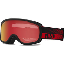Giro Roam Ski Goggles - Snowboard Goggles for Men  Women & Youth - Red Flow Strap with Amber Scarlet/Yellow Lenses
