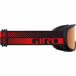 Giro Roam Ski Goggles - Snowboard Goggles for Men  Women & Youth - Red Flow Strap with Amber Scarlet/Yellow Lenses