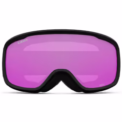 Giro Moxie Ski Goggles - Snowboard Goggles for Women & Youth - Black & Grey Botanical Lux Strap w/Amber Pink/Yellow Lenses