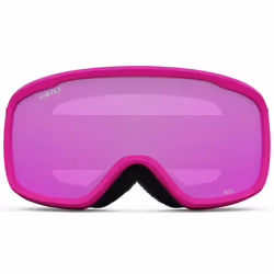 Giro Moxie Ski Goggles - Snowboard Goggles for Women & Youth - Pink Chute Strap with Amber Pink/Yellow Lenses