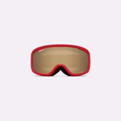 Giro Buster Kids Ski Goggles - Snowboard Goggles for Youth  Boys & Girls - Red Solar Flair Strap with Amber Rose Lens
