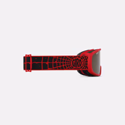 Giro Buster Kids Ski Goggles - Snowboard Goggles for Youth  Boys & Girls - Red Solar Flair Strap with Amber Rose Lens