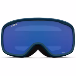 Giro Moxie Ski Goggles - Snowboard Goggles for Women & Youth - Harbor Blue Sequence Strap with Grey Cobalt/Yellow Lenses