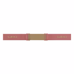 Giro Moxie Ski Goggles - Snowboard Goggles for Women and Youth - Dusty Rose Thirds Strap with Amber Pink/Yellow Lenses