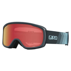 Giro Roam Ski Goggles - Snowboard Goggles for Men  Women and Youth - Dark Shark Light Streaker Strap with Amber Scarlet/Yelow Lenses