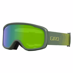 Giro Roam Ski Goggles - Snowboard Goggles for Men  Women and Youth - Green Streaker Strap with Loden Green/Yellow Lenses