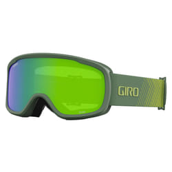 Giro Roam Ski Goggles - Snowboard Goggles for Men  Women and Youth - Green Streaker Strap with Loden Green/Yellow Lenses