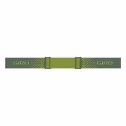 Giro Roam Ski Goggles - Snowboard Goggles for Men  Women and Youth - Green Streaker Strap with Loden Green/Yellow Lenses