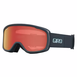 Giro Cruz Ski Goggles - Snowboard Goggles for Men Women and Youth - Dark Shark Streaker Strap with Amber Scarlet Lens