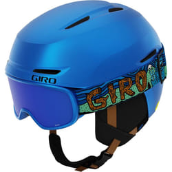 Giro Spur Combo Pack Kids Ski Helmet - Snowboarding Helmet with Matching Goggles for Youth  Boys  and Girls - Blue Shreddy Yeti S 52-55.5cm