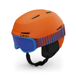 Giro Spur Combo Pack Kids Ski Helmet - Snowboarding Helmet with Matching Goggles for Youth  Boys  and Girls - Matte Bright Orange S 52-55.5cmMatte Bri