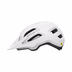 Giro Fixture II MIPS Mountain Bike Helmet for Men  Women  Kids  and Adults - Matte White/Grey Logo  Universal Adult 54-61 cm