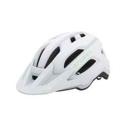 Giro Fixture II MIPS Mountain Bike Helmet for Men  Women  Kids  and Adults - Matte White/Green Logo  Universal Women 50-57 cm