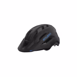 Giro Fixture II MIPS Mountain Bike Helmet for Men Women Kids and Adults - Matte Black/Blue Logo Universal Youth 50-57cm