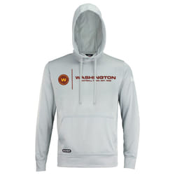 New Era NFL Mens cool grey gametime Pullover Performance Hoodie  Pro Football Sweatshirt  Washington Football Team  Large