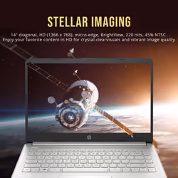 HP Stream 14"" HD BrightView Laptop  Intel Pentium Silver N5030  8GB RAM  288GB Storage (128GB SSD + 160GB Docking Station Set)  Intel UHD G