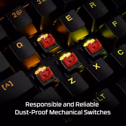 HyperX Alloy MKW100 - Mechnical Gaming Keyboard - Red (US Layout) - Additional view 5