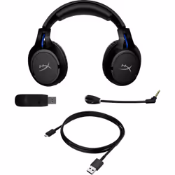 HyperX Cloud Flight - Wireless Gaming Headset (Black-Blue) - PS5-PS4