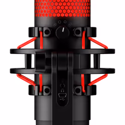HyperX QuadCast - USB Microphone (Black-Red) - Red Lighting - Additional view 7