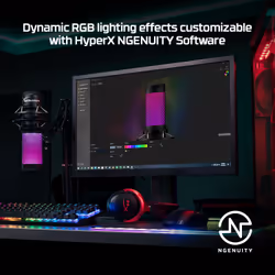 HyperX QuadCast S - USB Microphone (Black-Grey) - RGB Lighting - Additional view 8