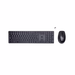 HP 650 Wireless Keyboard and Mouse Combo, Wireless, RF Wireless, Membrane, QWERTY, Black, Mouse included