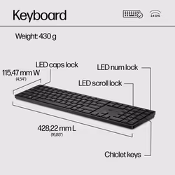 HP 650 Wireless Keyboard and Mouse Combo - Additional view 8
