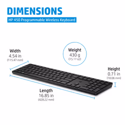 HP 450 Programmable Wireless Keyboard - Additional view 4