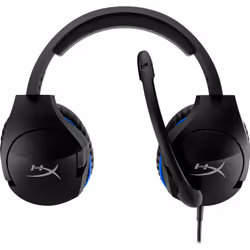 HyperX Cloud Stinger - Gaming Headset - PS5-PS4 (Black-Blue), Wired, Gaming, 18 - 23000 Hz, 275 g, Headset, Black, Blue